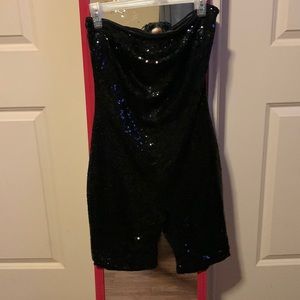 Black sequins romper